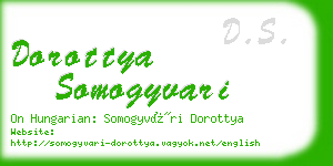 dorottya somogyvari business card